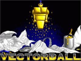 Title screen of Vector Ball on the Commodore Amiga.