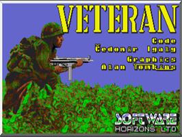 Title screen of Veteran on the Commodore Amiga.
