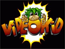 Title screen of Videokid on the Commodore Amiga.