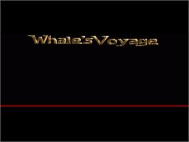 Title screen of Whale's Voyage on the Commodore Amiga.