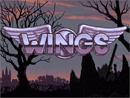 Title screen of Wings on the Commodore Amiga.