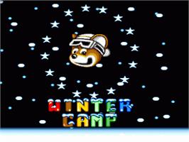 Title screen of Winter Camp on the Commodore Amiga.