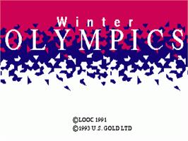 Title screen of Winter Olympics: Lillehammer '94 on the Commodore Amiga.