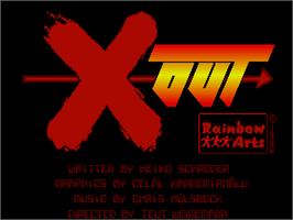 Title screen of X-Out on the Commodore Amiga.