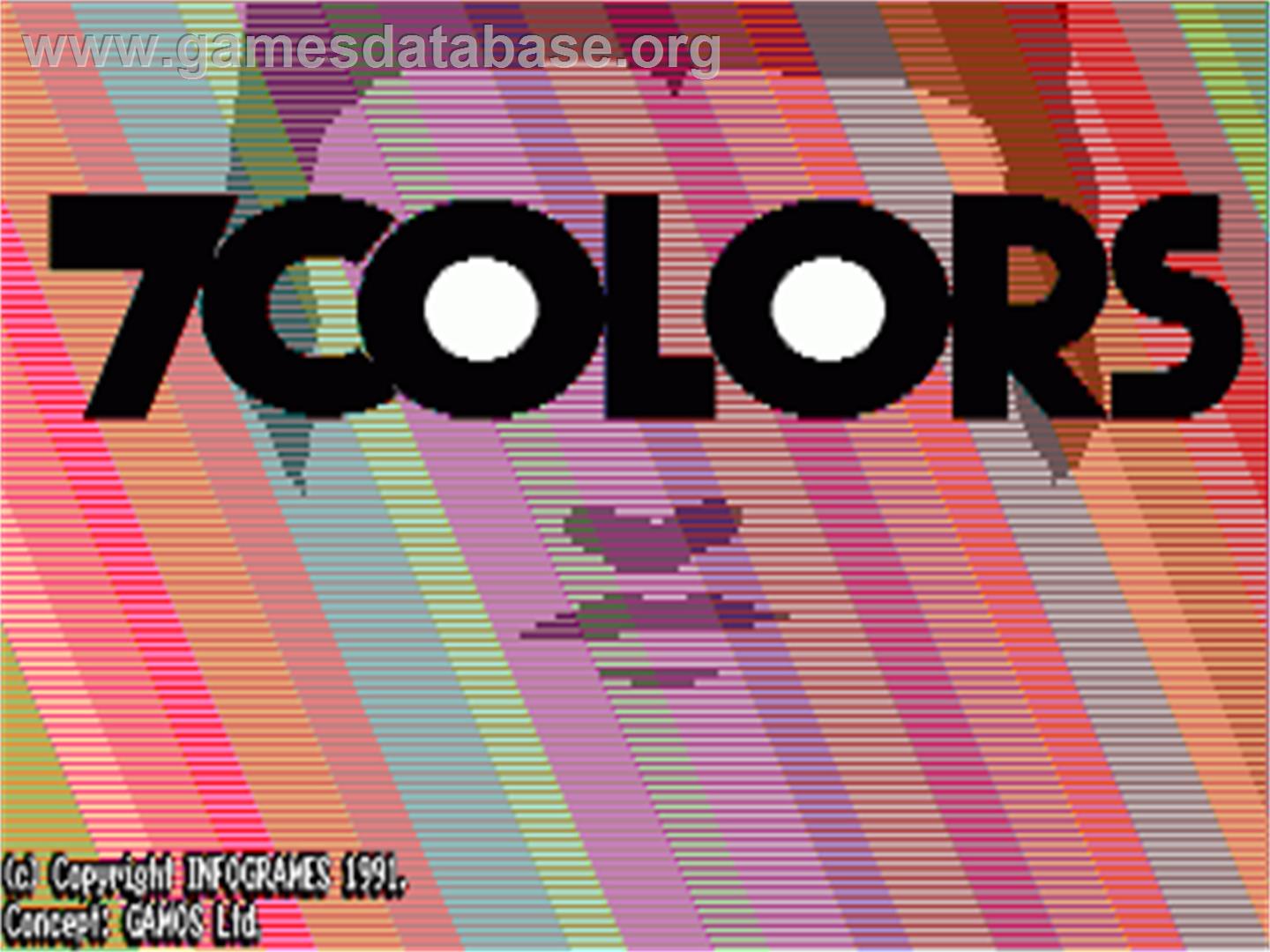 7 Colors - Commodore Amiga - Artwork - Title Screen