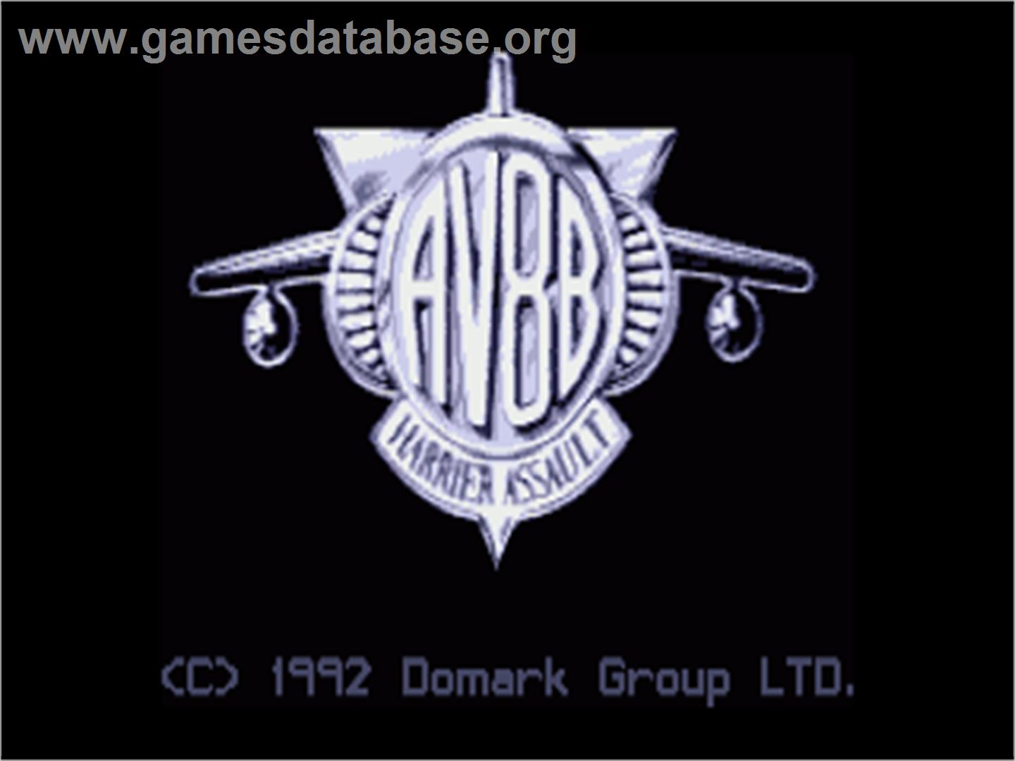 AV8B Harrier Assault - Commodore Amiga - Artwork - Title Screen