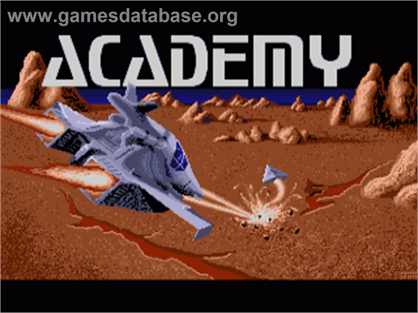Academy: Tau Ceti 2 - Commodore Amiga - Artwork - Title Screen