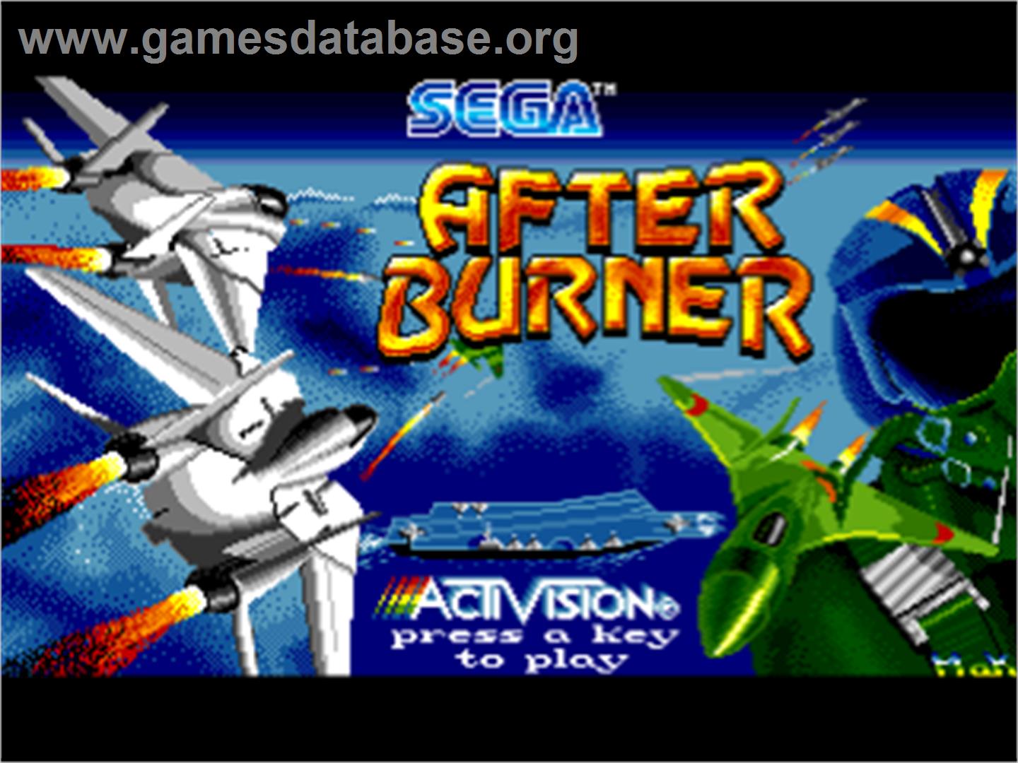 After Burner - Commodore Amiga - Artwork - Title Screen