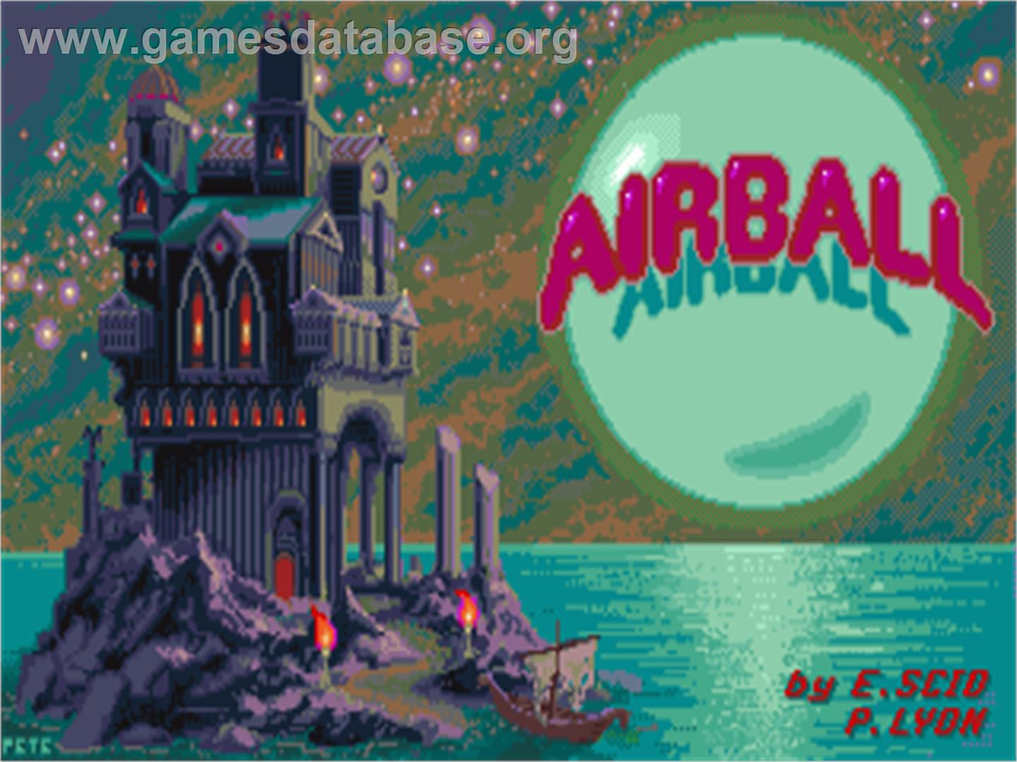 Airball - Commodore Amiga - Artwork - Title Screen