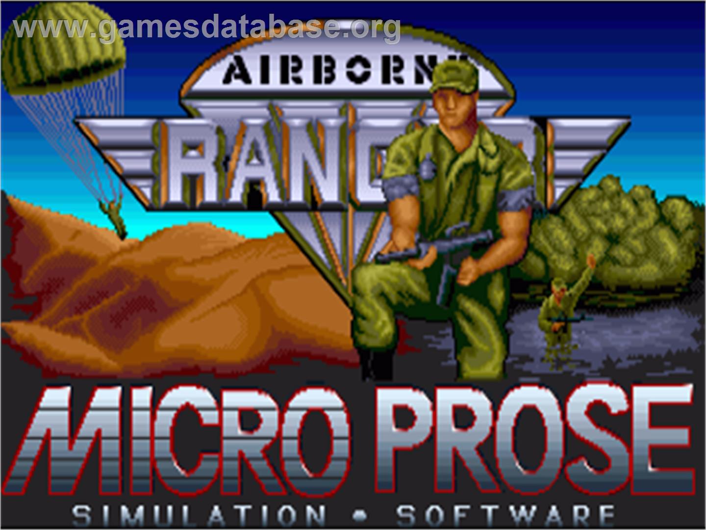 Airborne Ranger - Commodore Amiga - Artwork - Title Screen