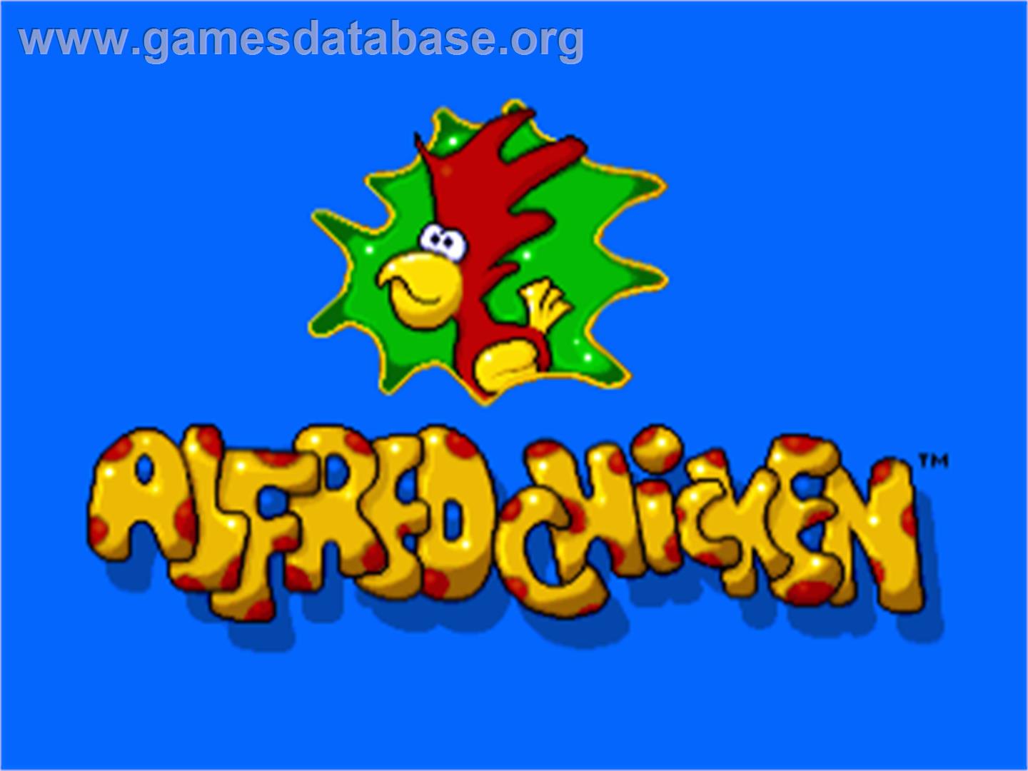 Alfred Chicken - Commodore Amiga - Artwork - Title Screen