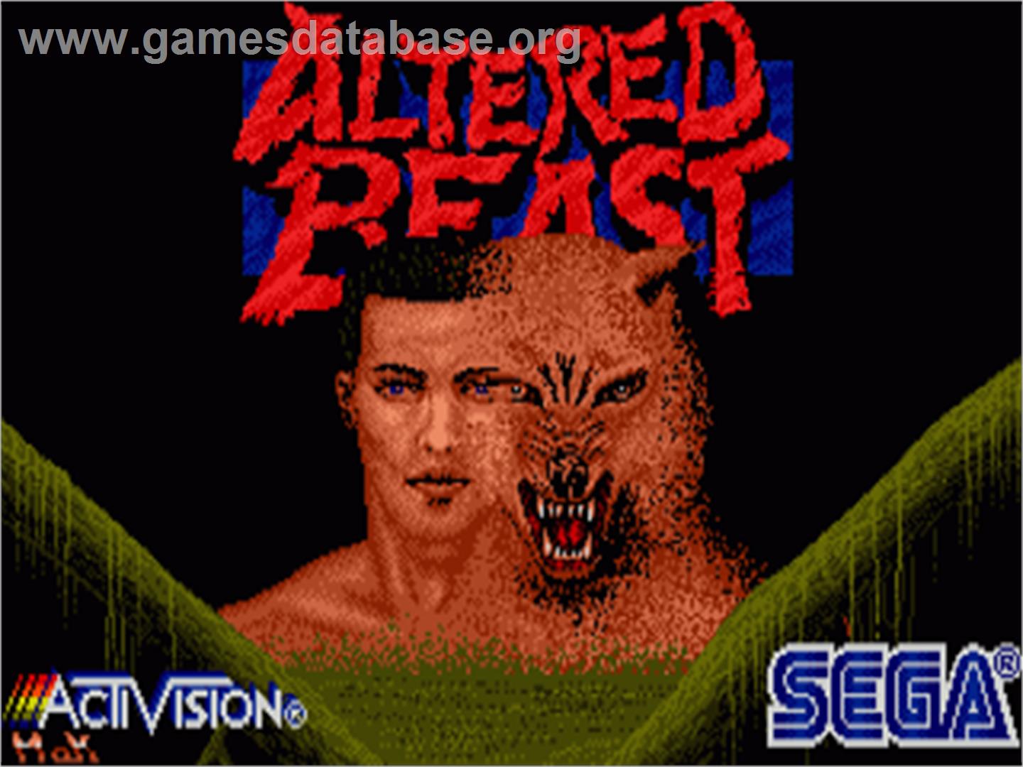 Altered Beast - Commodore Amiga - Artwork - Title Screen