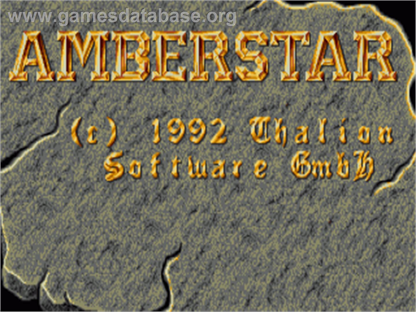 Amberstar - Commodore Amiga - Artwork - Title Screen