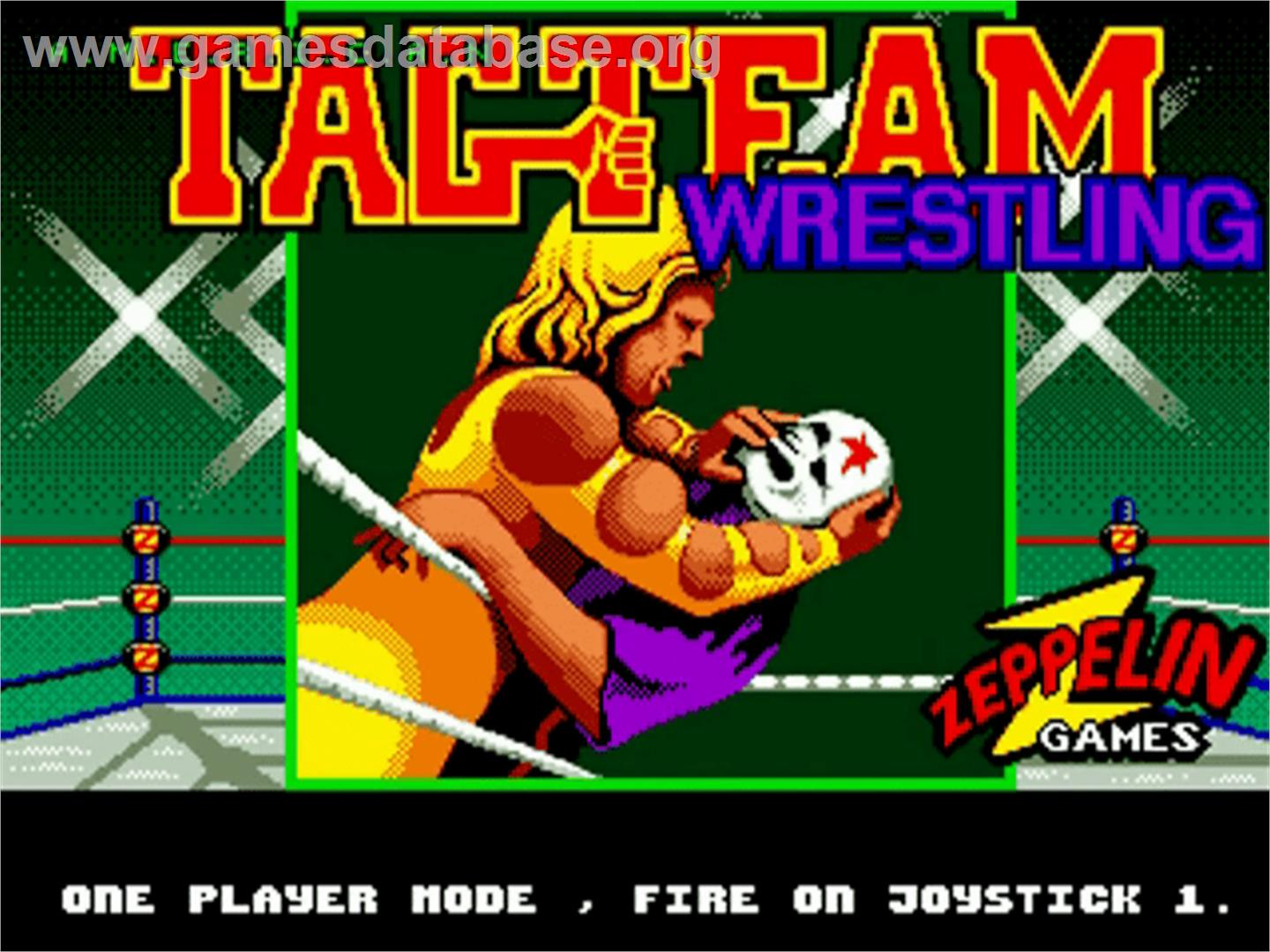 American Tag Team Wrestling - Commodore Amiga - Artwork - Title Screen