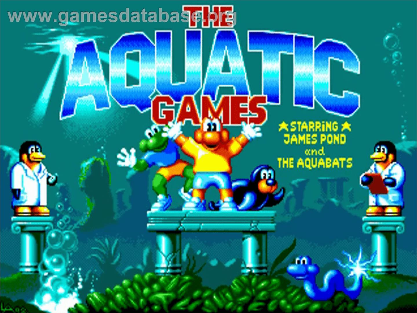 Aquatic Games - Commodore Amiga - Artwork - Title Screen