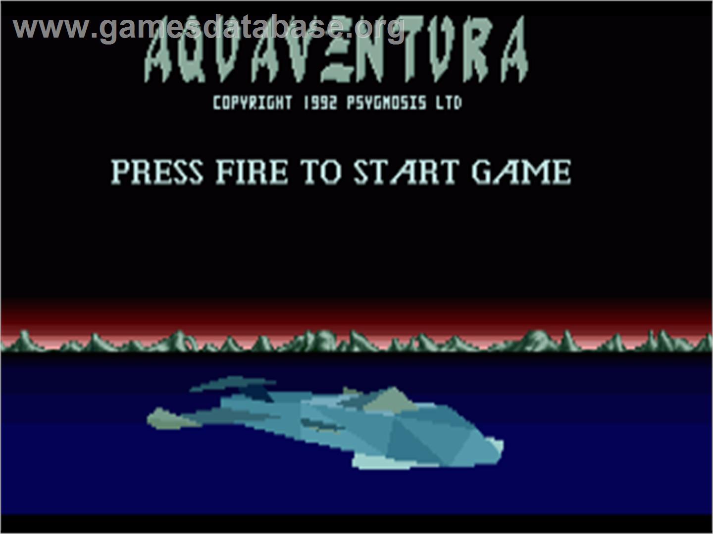 Aquaventura - Commodore Amiga - Artwork - Title Screen