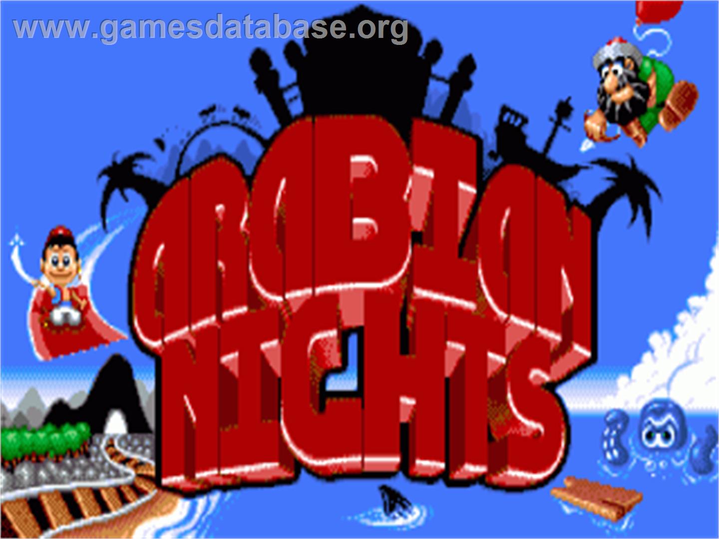 Arabian Nights - Commodore Amiga - Artwork - Title Screen