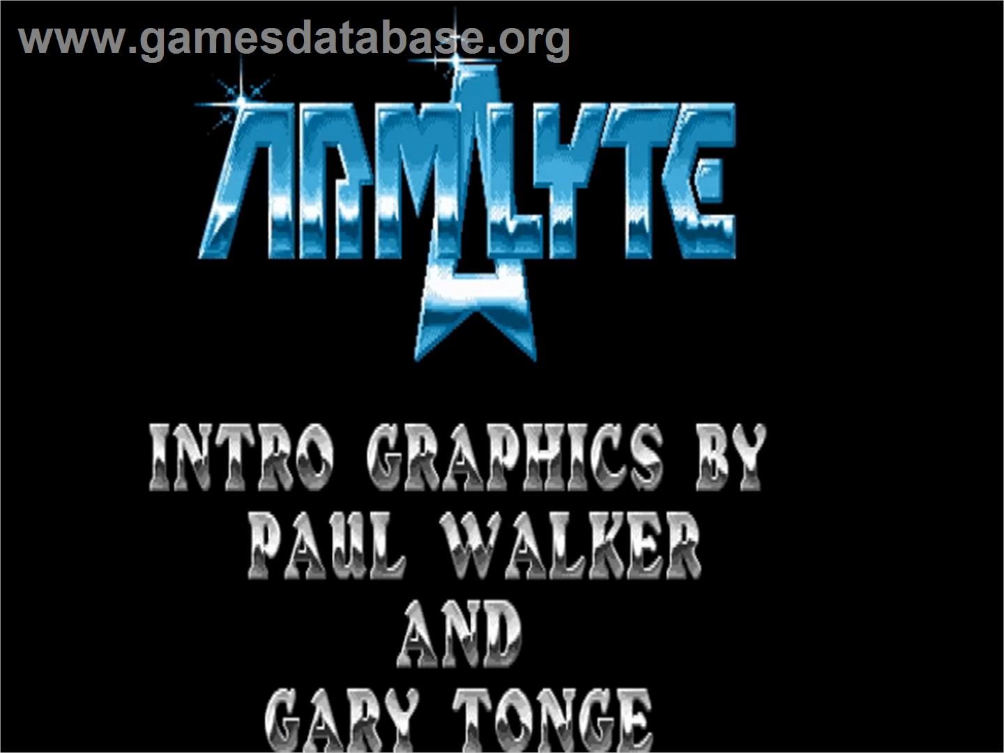 Armalyte - Commodore Amiga - Artwork - Title Screen