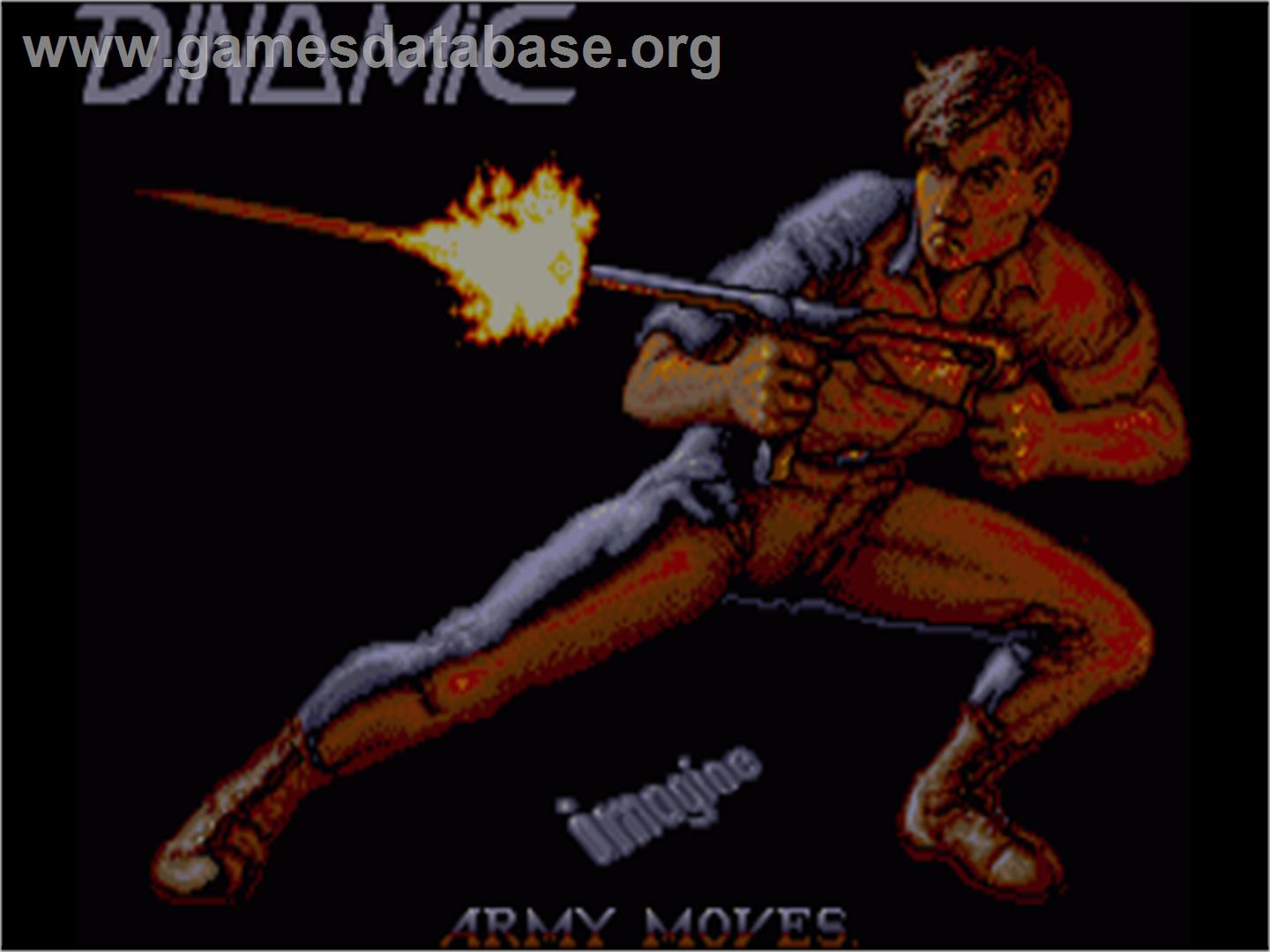 Army Moves - Commodore Amiga - Artwork - Title Screen
