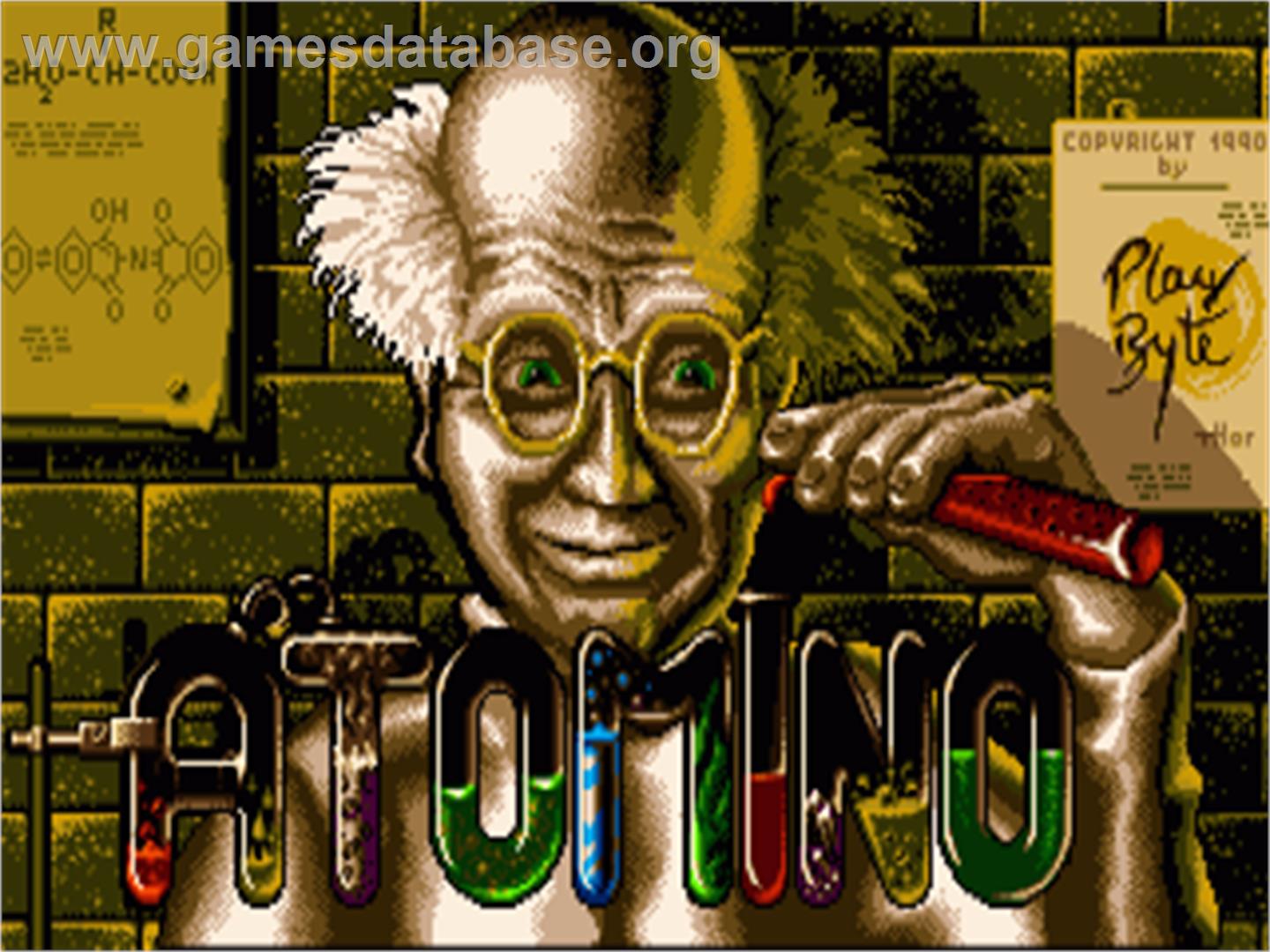 Atomino - Commodore Amiga - Artwork - Title Screen