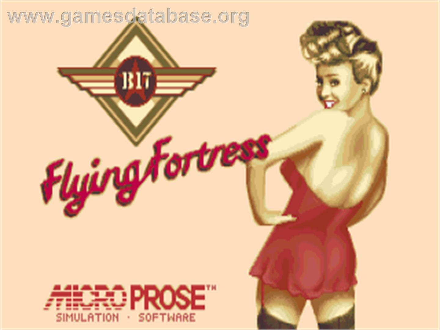 B-17 Flying Fortress - Commodore Amiga - Artwork - Title Screen