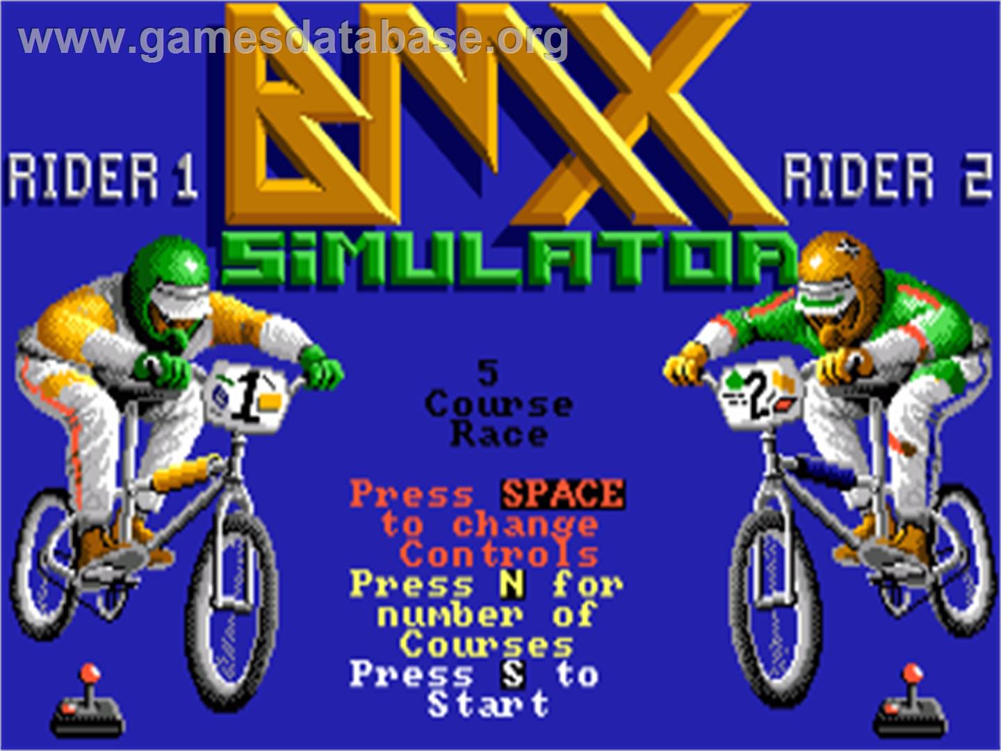 BMX Simulator - Commodore Amiga - Artwork - Title Screen