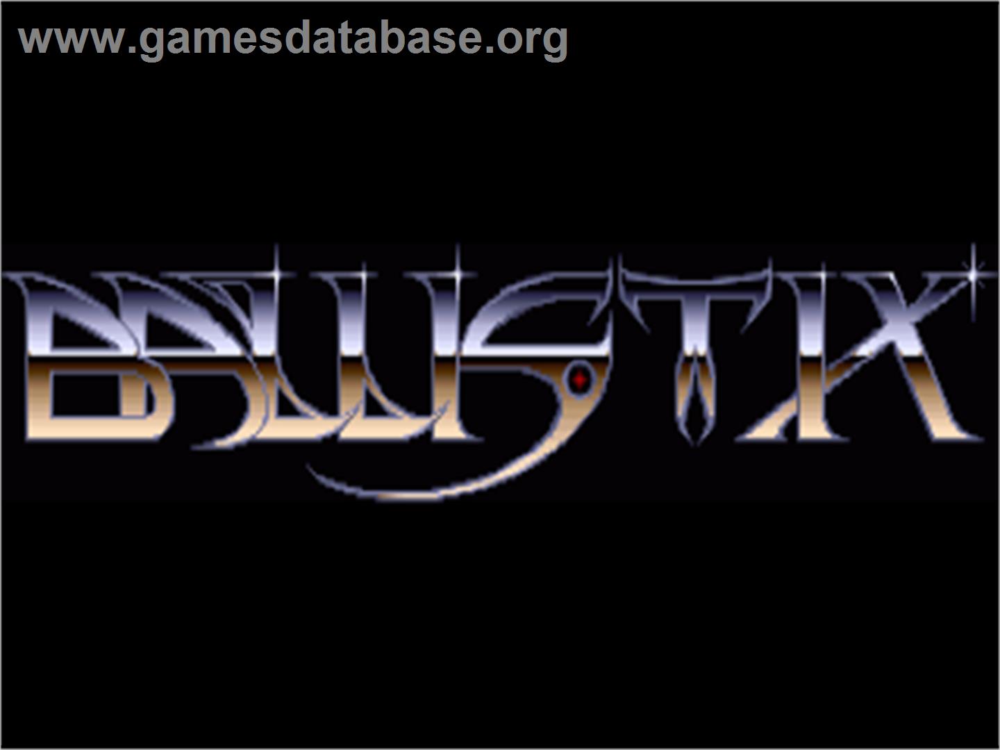 Ballistix - Commodore Amiga - Artwork - Title Screen