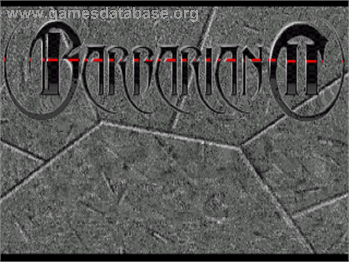Barbarian 2 - Commodore Amiga - Artwork - Title Screen
