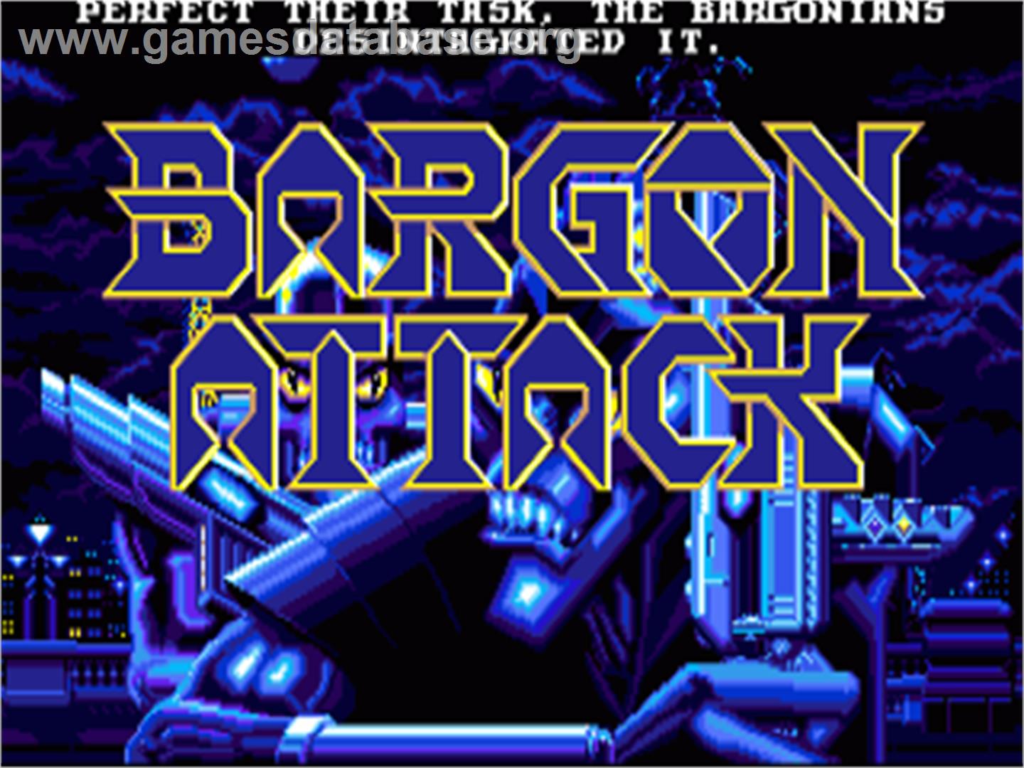 Bargon Attack - Commodore Amiga - Artwork - Title Screen