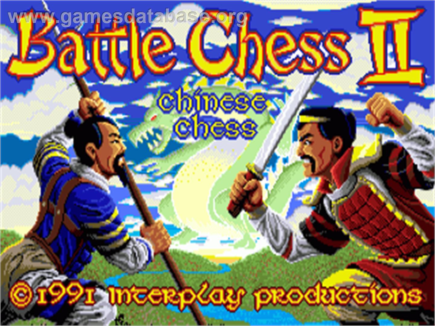 Battle Chess 2: Chinese Chess - Commodore Amiga - Artwork - Title Screen