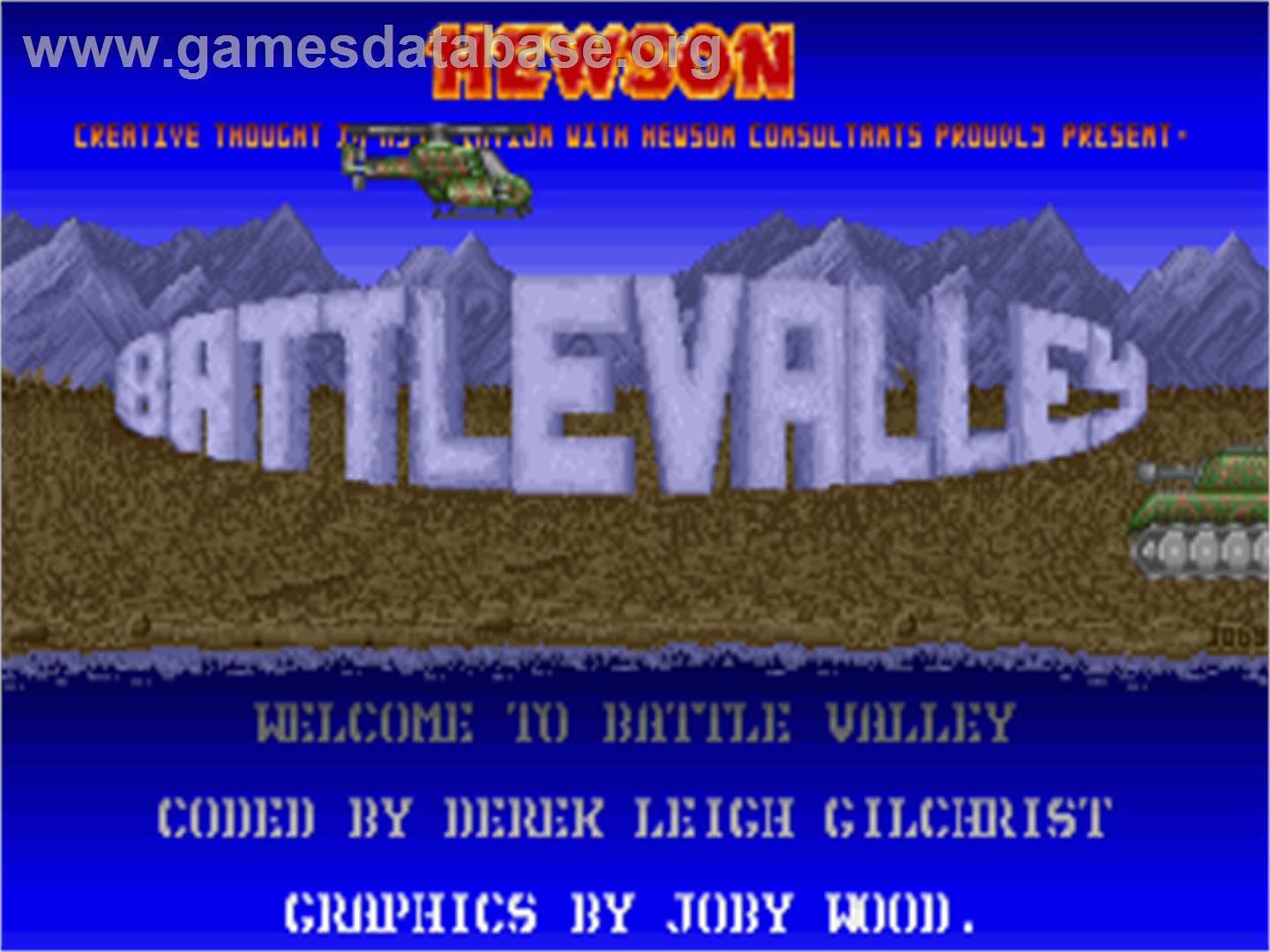 Battle Valley - Commodore Amiga - Artwork - Title Screen