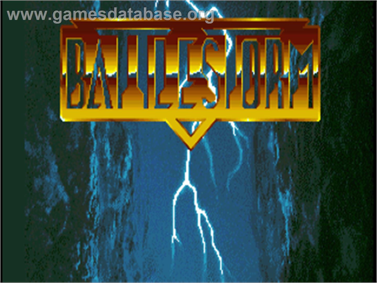 Battlestorm - Commodore Amiga - Artwork - Title Screen