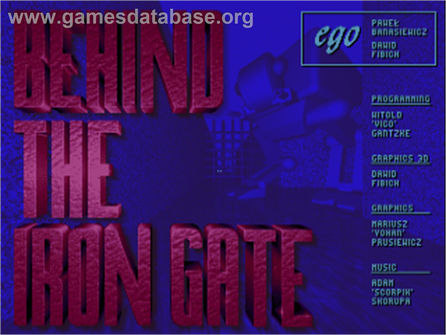 Behind the Iron Gate - Commodore Amiga - Artwork - Title Screen