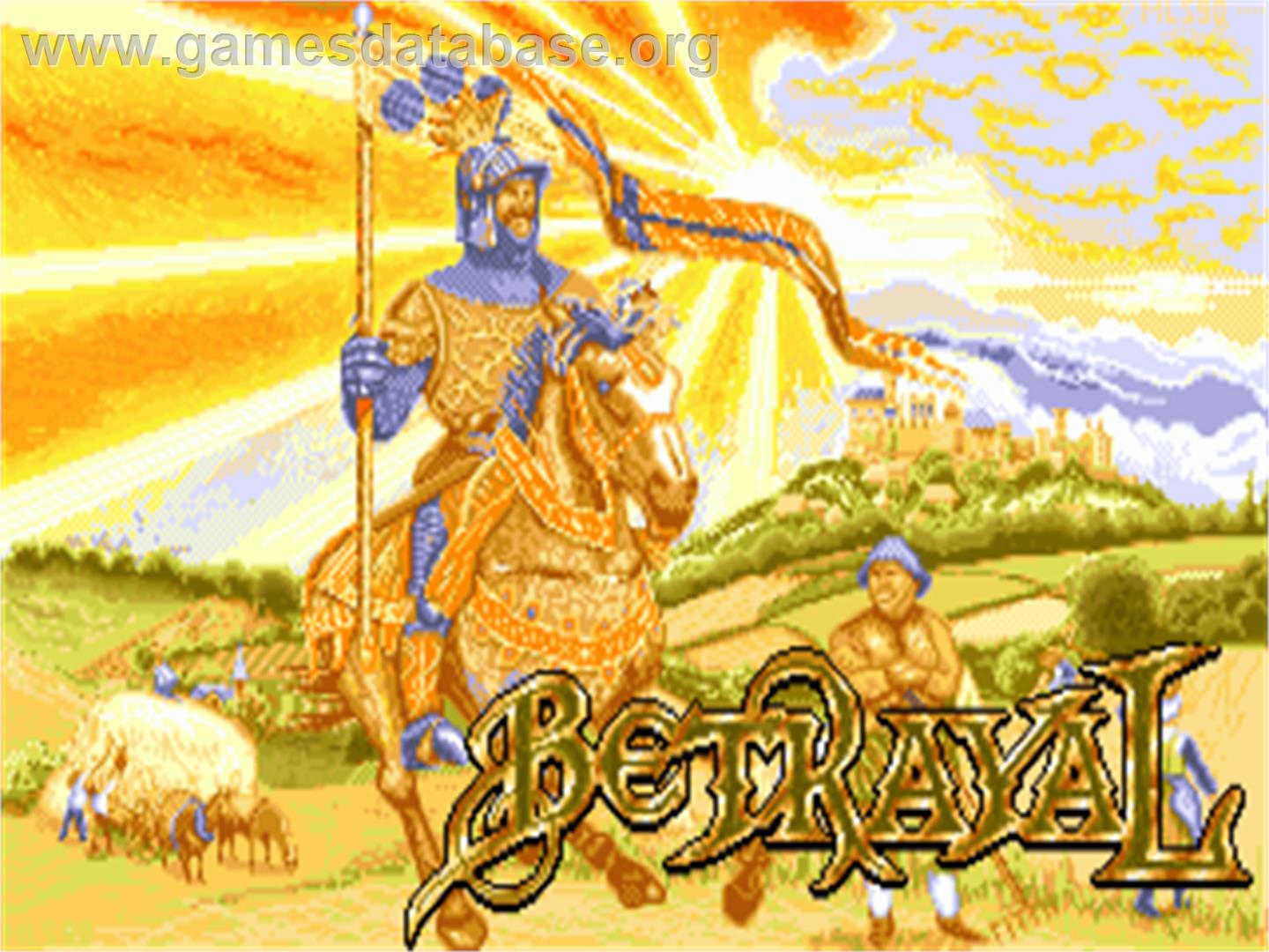 Betrayal - Commodore Amiga - Artwork - Title Screen