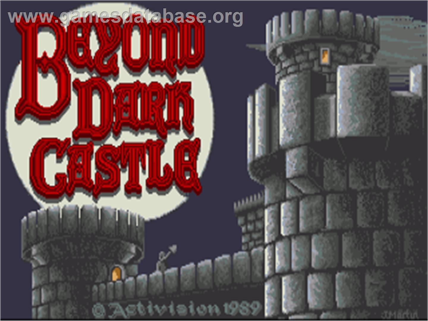Beyond Dark Castle - Commodore Amiga - Artwork - Title Screen