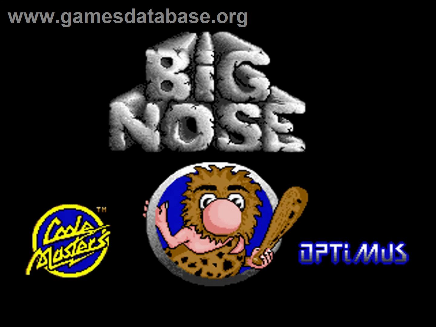 Big Nose the Caveman - Commodore Amiga - Artwork - Title Screen