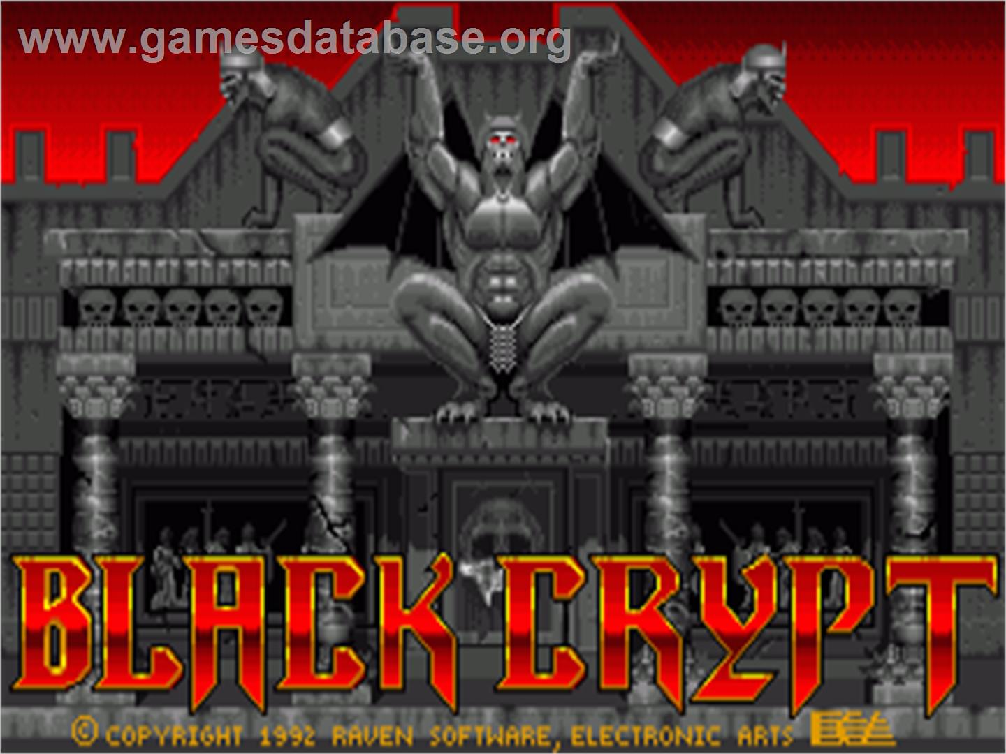Black Crypt - Commodore Amiga - Artwork - Title Screen