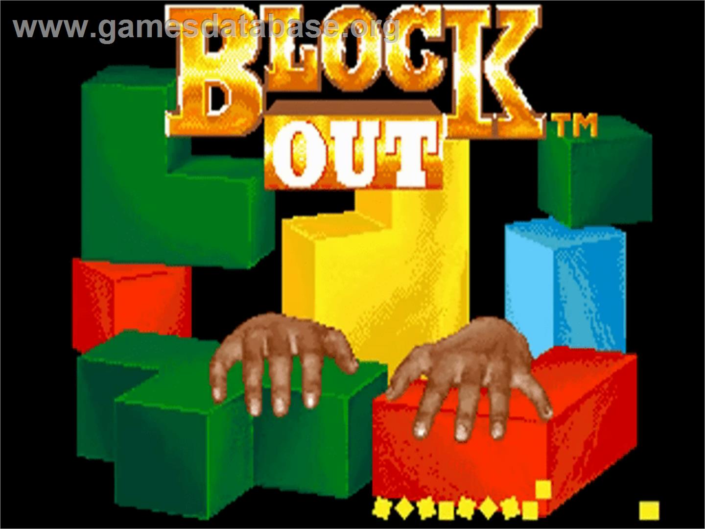 Blockout - Commodore Amiga - Artwork - Title Screen