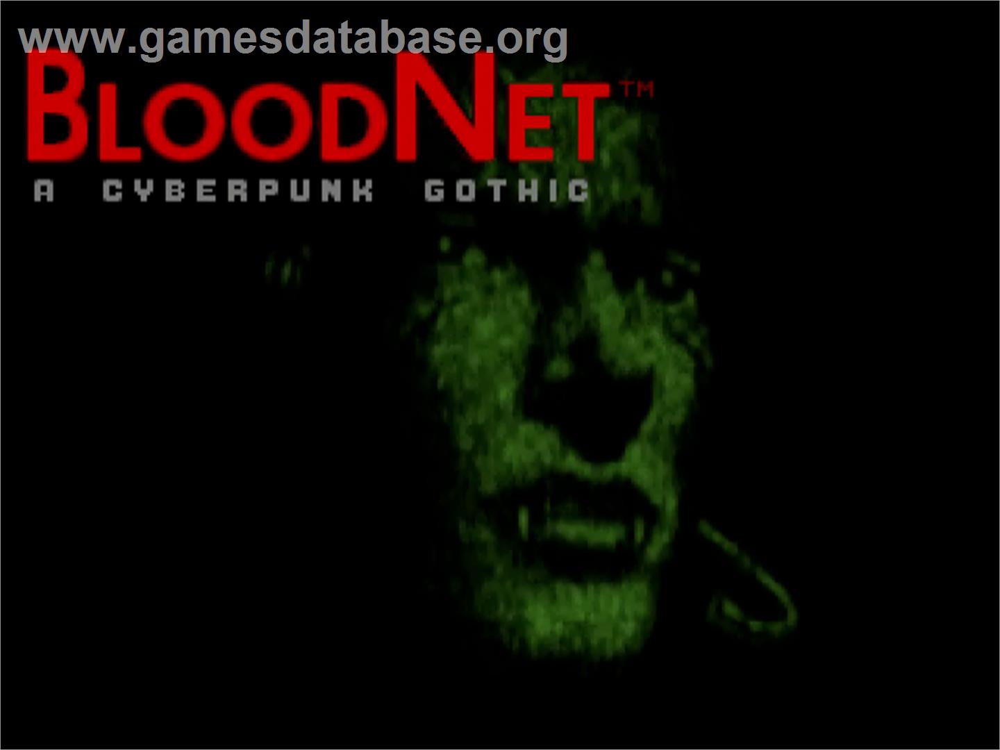 BloodNet - Commodore Amiga - Artwork - Title Screen