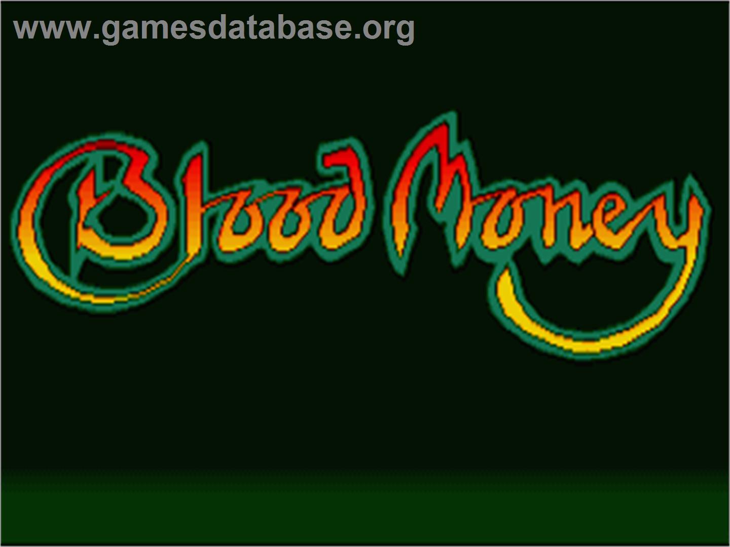 Blood Money - Commodore Amiga - Artwork - Title Screen