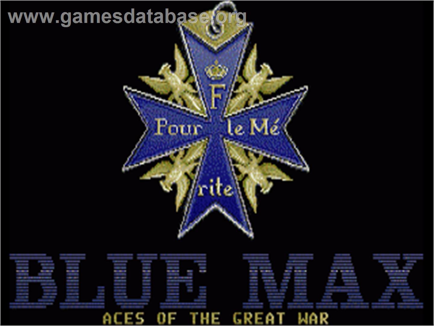 Blue Max: Aces of the Great War - Commodore Amiga - Artwork - Title Screen