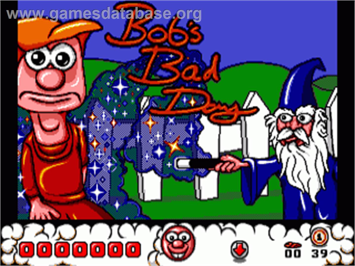 Bob's Bad Day - Commodore Amiga - Artwork - Title Screen