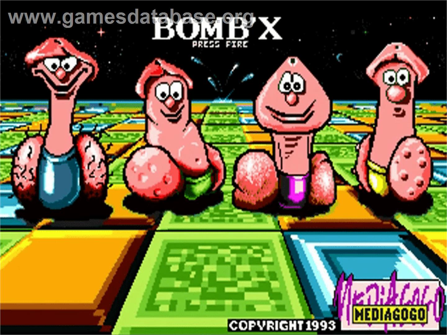 Bomb'X - Commodore Amiga - Artwork - Title Screen
