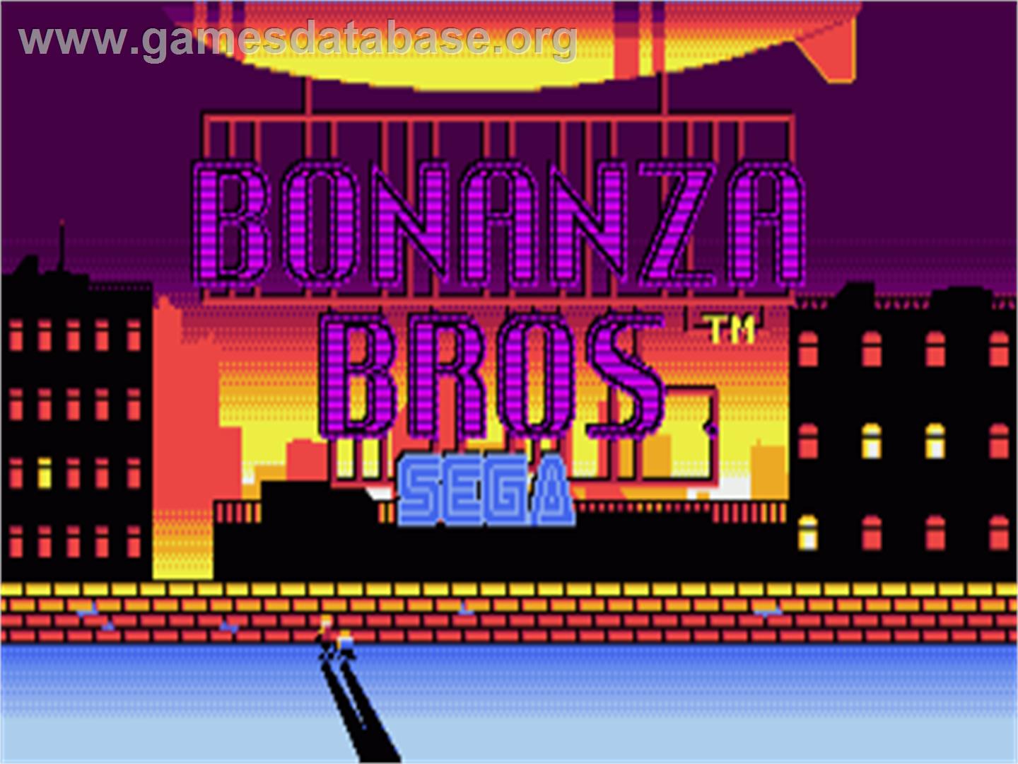 Bonanza Bros. - Commodore Amiga - Artwork - Title Screen