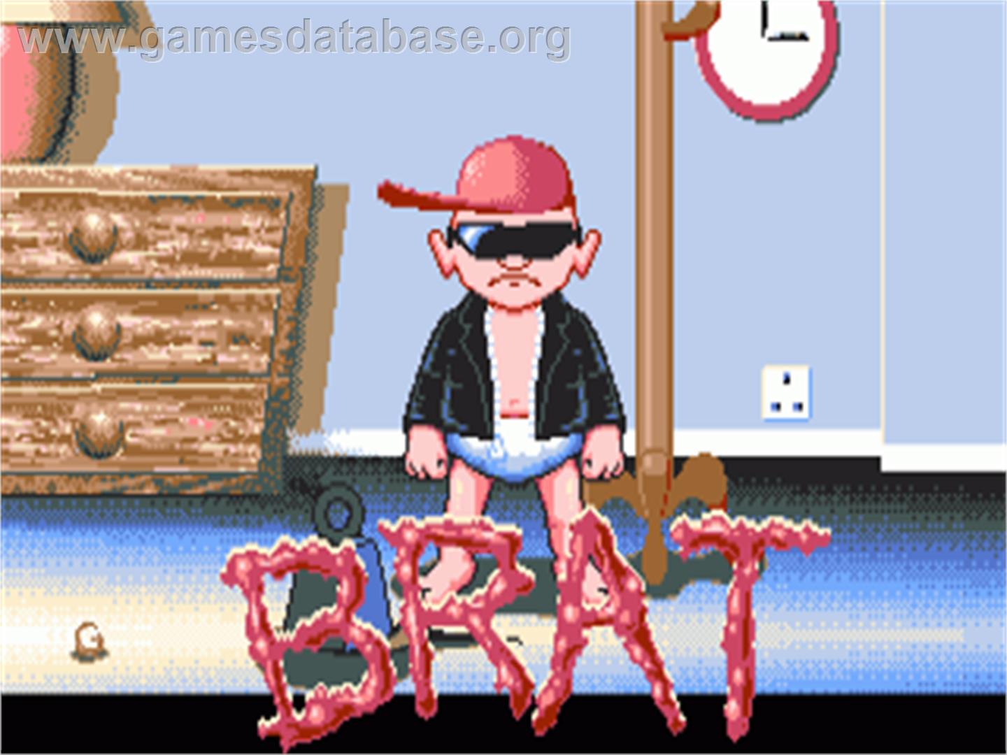 Brat - Commodore Amiga - Artwork - Title Screen