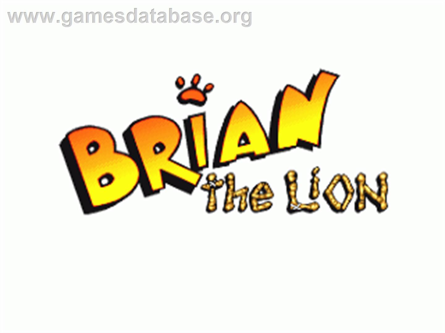 Brian the Lion - Commodore Amiga - Artwork - Title Screen