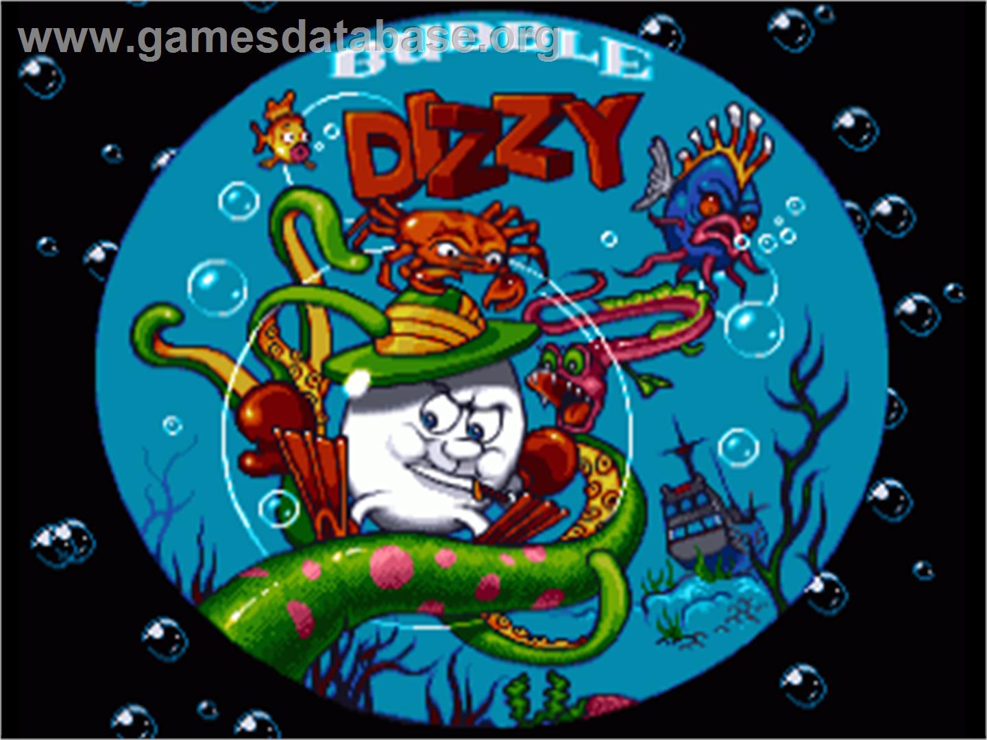 Bubble Dizzy - Commodore Amiga - Artwork - Title Screen