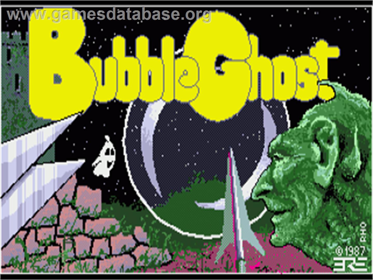 Bubble Ghost - Commodore Amiga - Artwork - Title Screen