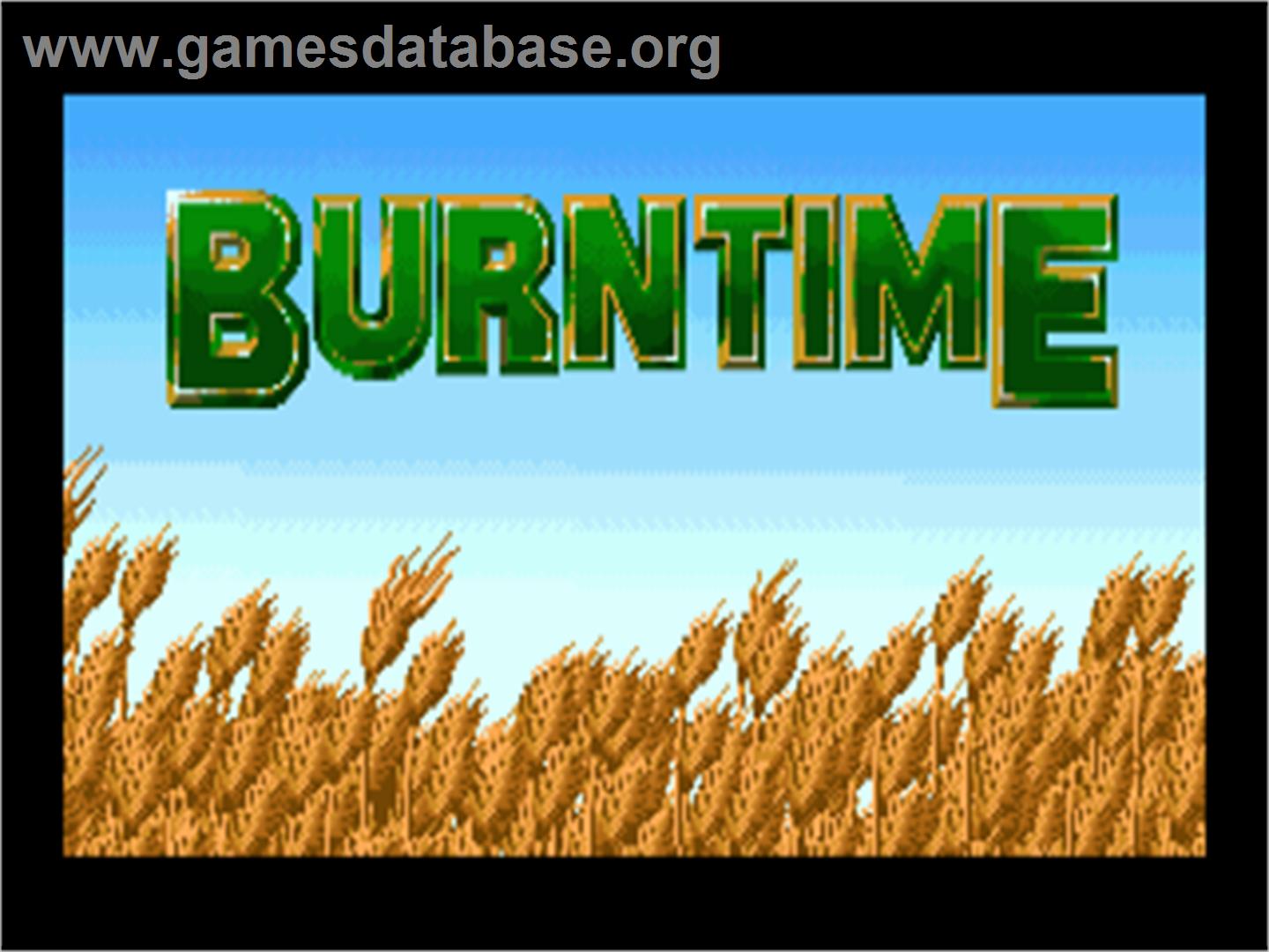 Burntime - Commodore Amiga - Artwork - Title Screen