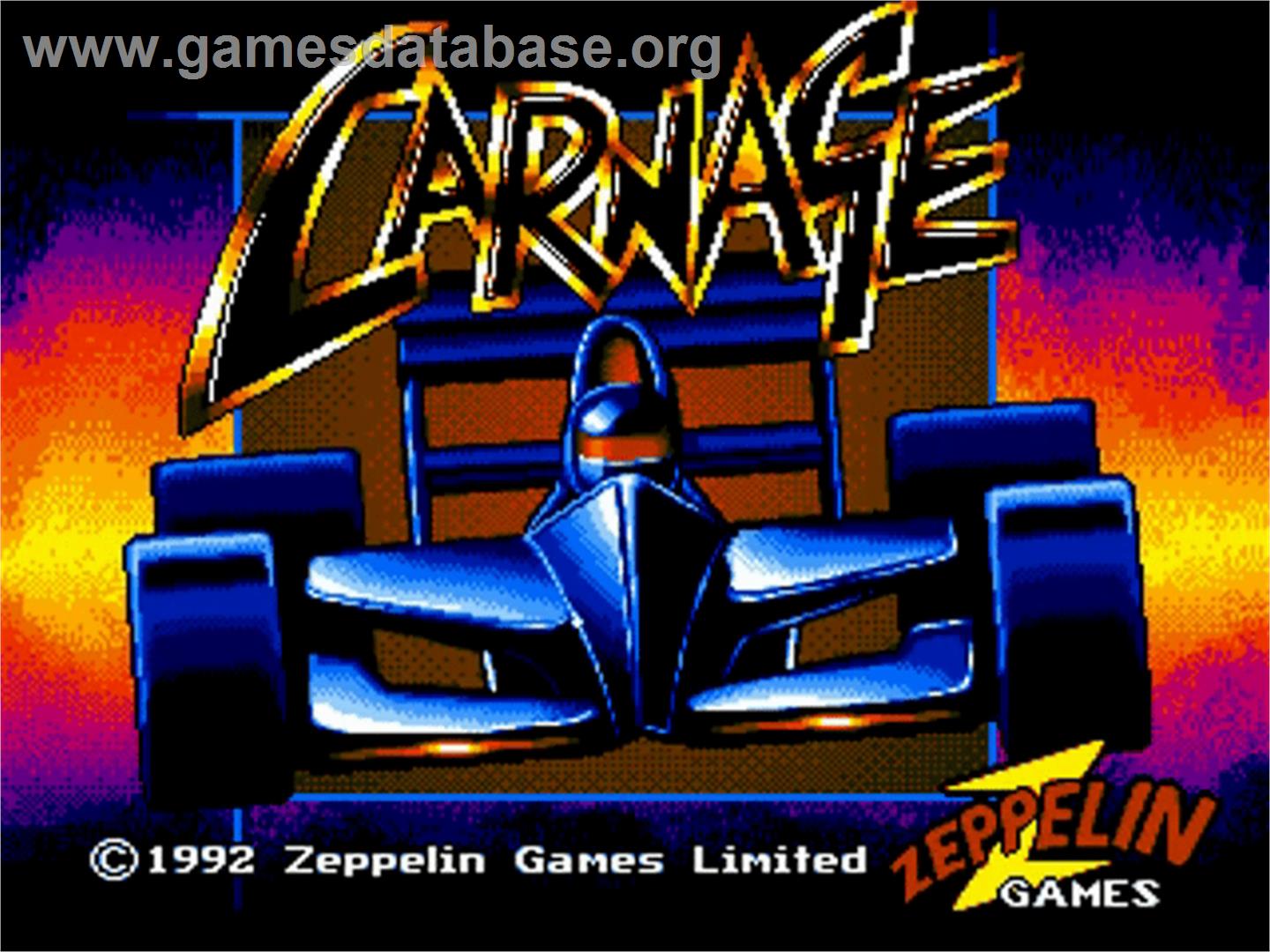 Carnage - Commodore Amiga - Artwork - Title Screen